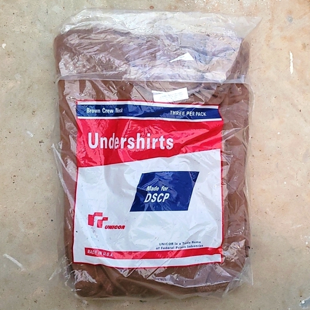 3 Brown Crew Neck Under Shirts